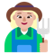 Woman Farmer- Medium-Light Skin Tone emoji on Microsoft